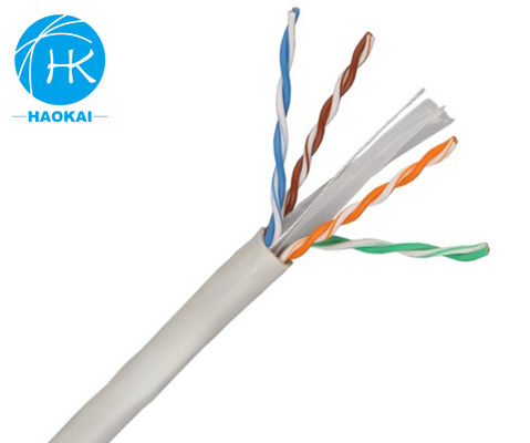 4 paires de câbles LAN en intérieur torsadés UTP CAT6A câble réseau en cuivre pur