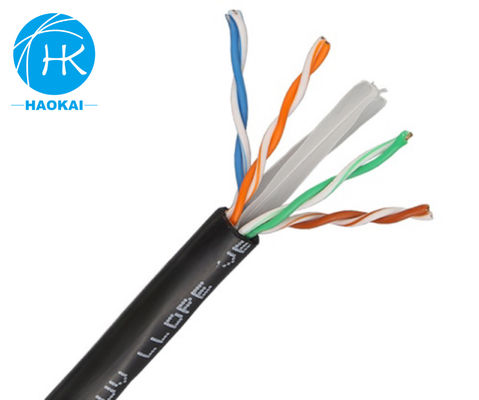4 paires de câbles LAN en intérieur torsadés UTP CAT6A câble réseau en cuivre pur