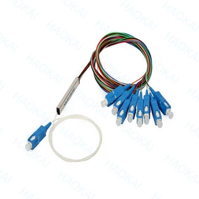 Splitter à fibre optique pour tubes en acier mini FTTH 1x16 PLC Splitter avec connecteur SC UPC
