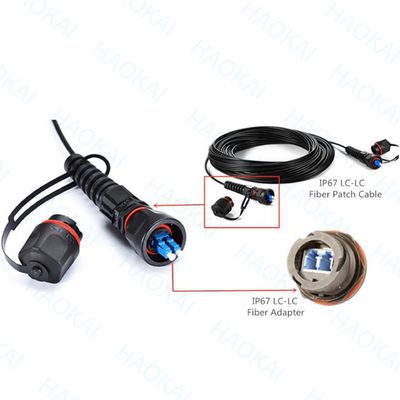 Préconnecteur FTTX Solution SC APC FTTA Cable à fibre optique 5.0mm G657A2 LSZH 5M Noir