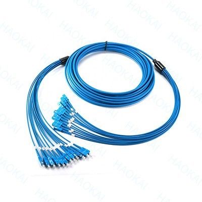 Cable de patch en fibre optique double blindé Lc patch cord ignifuge