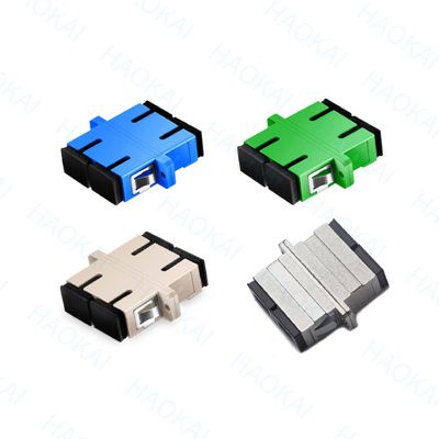 PVC Duplex SC APC UPC Adaptateur 1260nm - 1650nm Longueur d'onde Pour les télécommunications