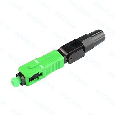 SC APC Connecteur rapide FTTH Télécommunication par câble à décharge Connecteur rapide à fibre optique