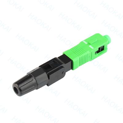 SC APC Connecteur rapide FTTH Télécommunication par câble à décharge Connecteur rapide à fibre optique