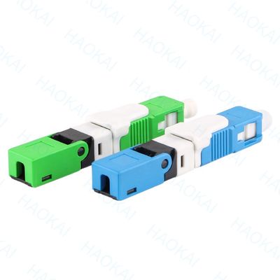 Connecteur rapide à fibre optique simple ou multi-mode SC UPC APC