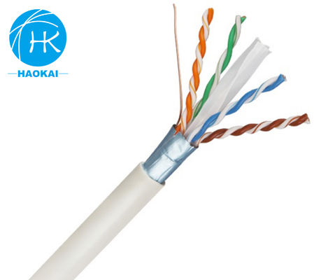 4 paires 23awg FTP CAT6 câble Internet extérieur câble LAN rempli de gelée ou de gel