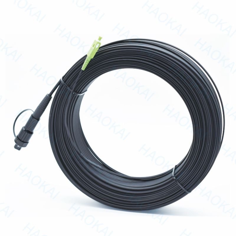 SC APC FTTA Cable à fibre optique 5,0 mm G657A2 LSZH 5M Cordon de patch noir