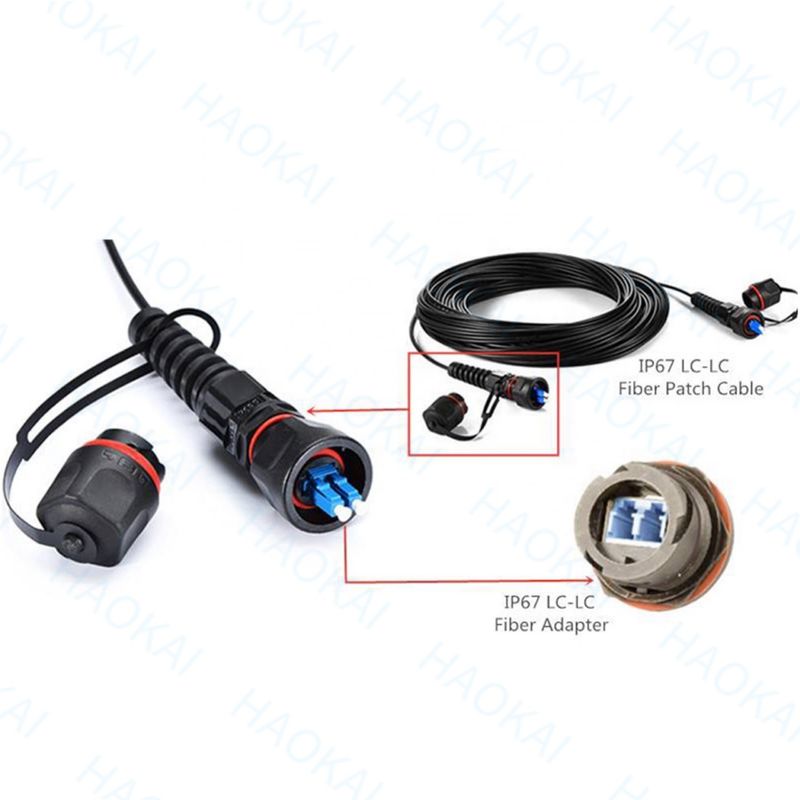 Mini-IP SC APC OptiTap LC UPC FTTH Assemblage de câble à goutte connecteur étanche