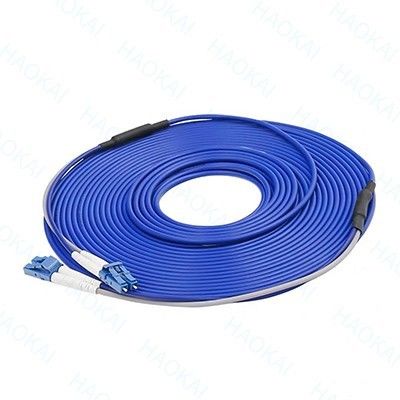Cable de patch en fibre optique double blindé Lc patch cord ignifuge