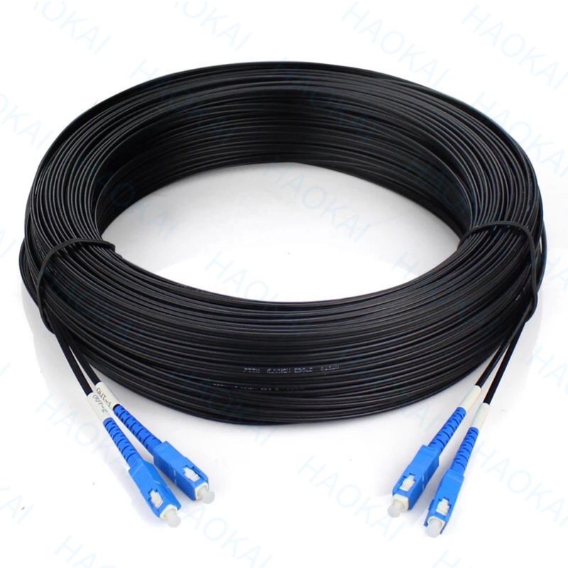 Cable à fibre optique extérieur FTTH 2Core connecteur
