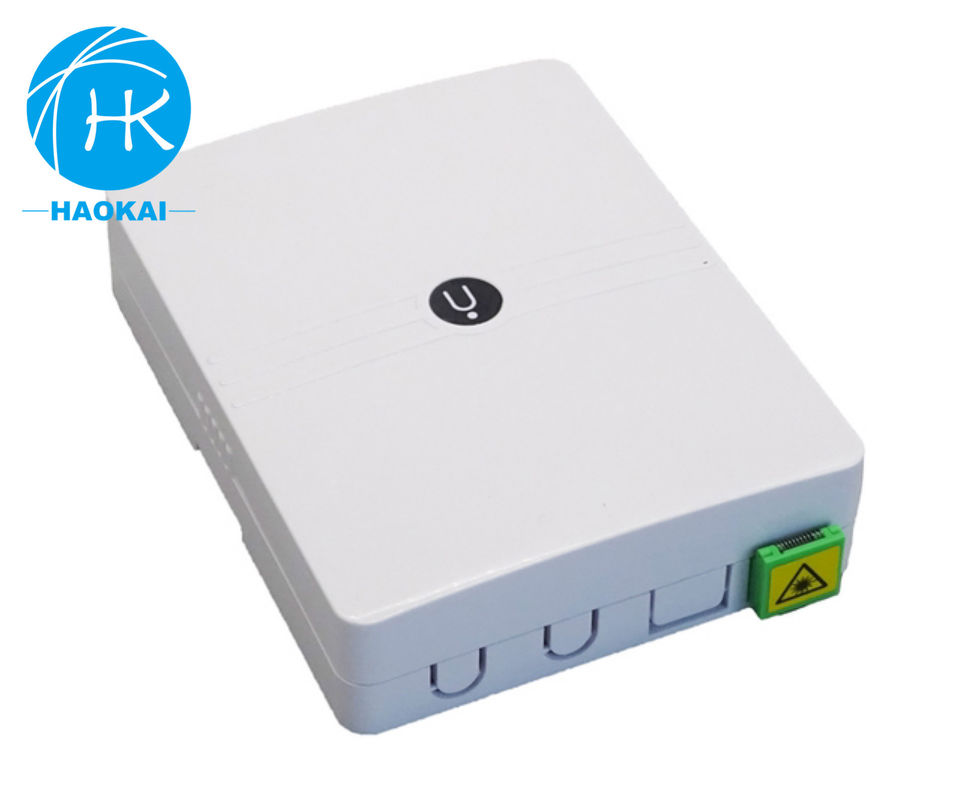 Boîte à rosettes en fibre de paroi 1port 2port mini-plaque optique FTTH