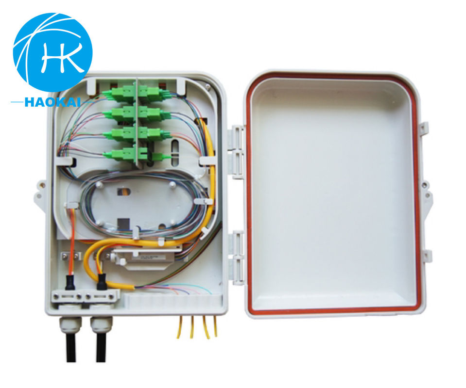 Boîte de répartition aérienne imperméable à l'eau FTTH 16 ports fibre optique